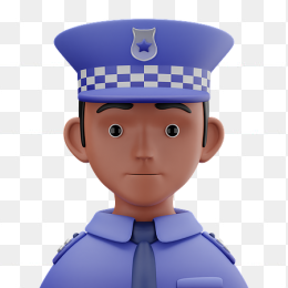3D警察头像