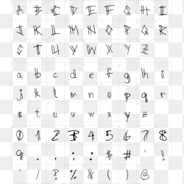 创意手写英文字母设计