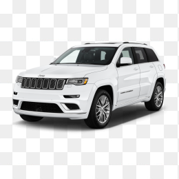 白色jeep大切诺基大型SUV越野车