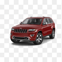 红色jeep大切诺基免抠图