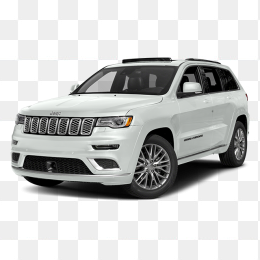 白色jeep大切诺基免抠图