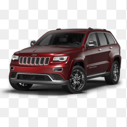 红色jeep大切诺基免抠图