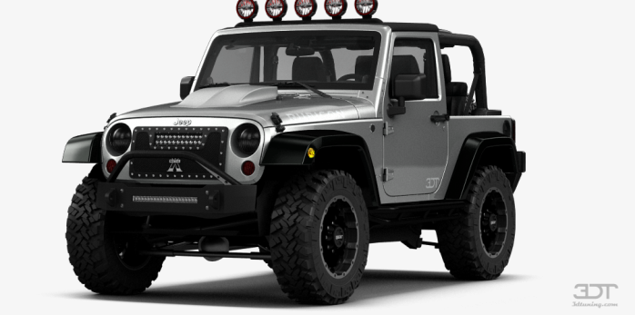 灰色jeep牧马人