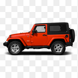 高清红色jeep两门版牧马人汽车图片