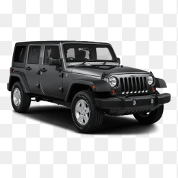 黑色jeep牧马人SUV免抠图