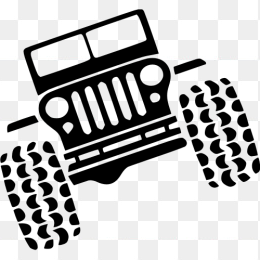 手绘矢量jeep牧马人汽车