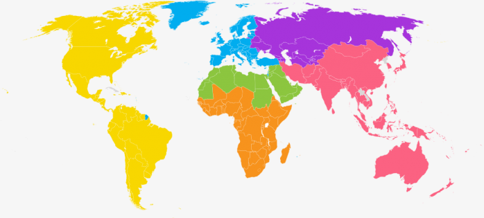 彩色世界地图
