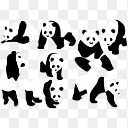 矢量大熊猫合集