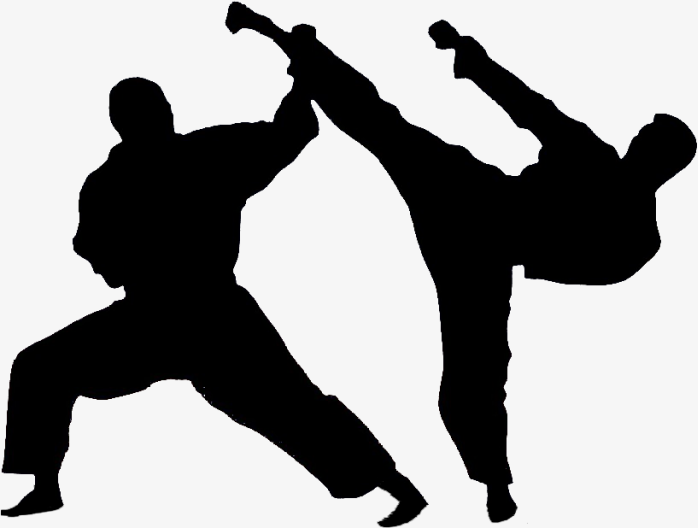 功夫比武人物剪影