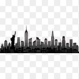 美国城市剪影