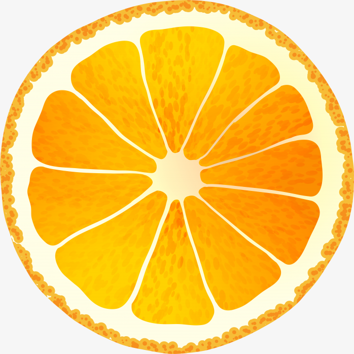 手绘柠檬片