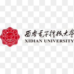 西安电子科技大学横向上色校徽