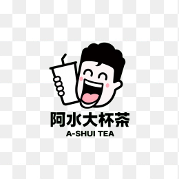 阿水大杯茶logo