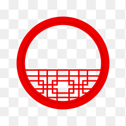 中国风圆形边框