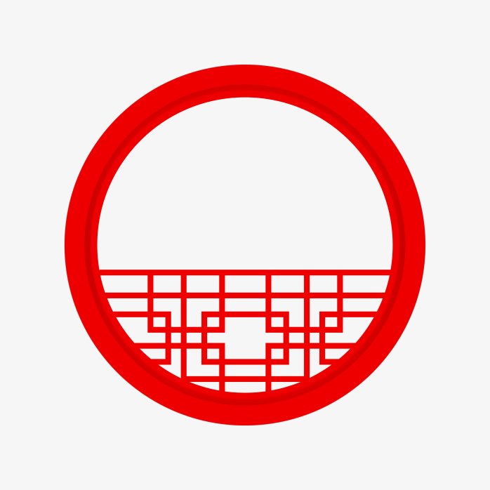 中国风圆形边框