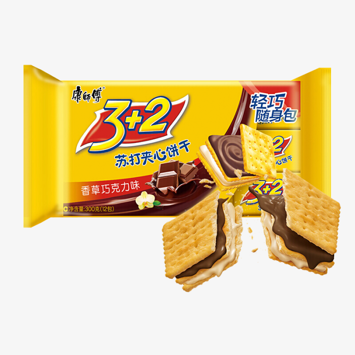 康师傅3+2苏打夹心饼干