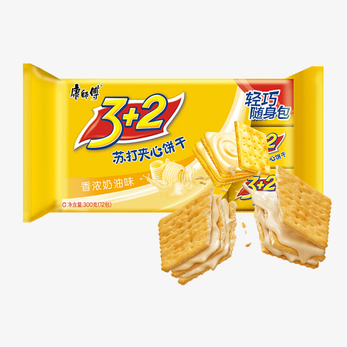 康师傅3+2苏打夹心饼干