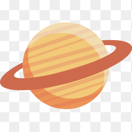 恒星橙色模型矢量免扣透明素材