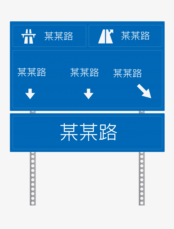交通路牌路标