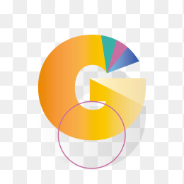 创意渐变英文字母G