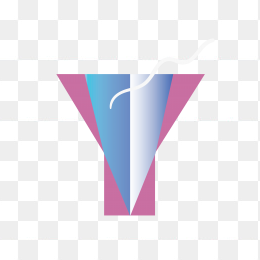 创意渐变英文字母Y