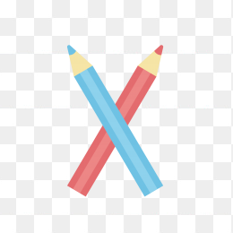 创意彩笔字母X