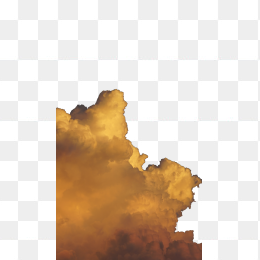 夕阳染红的云
