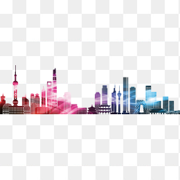 上海北京城市剪影
