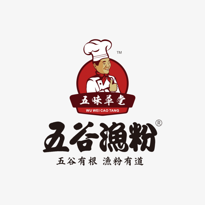 五谷渔粉logo