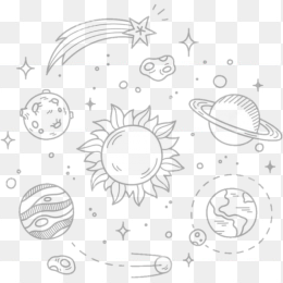 手绘星球元素