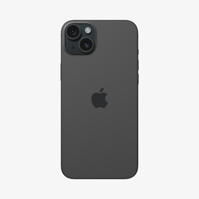 黑色iPhone 15苹果15手机背面