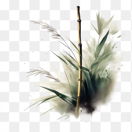 中国风水墨竹子画