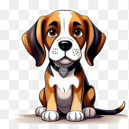 卡通比格犬