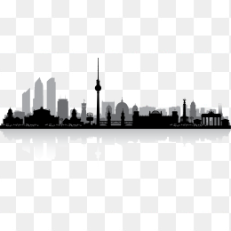 德国柏林城市建筑剪影