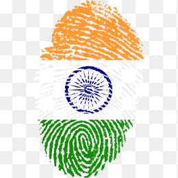 印度国旗指纹