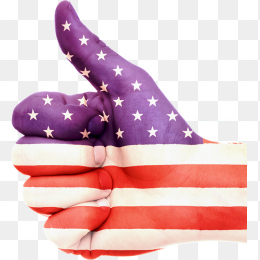 美国国旗大拇指