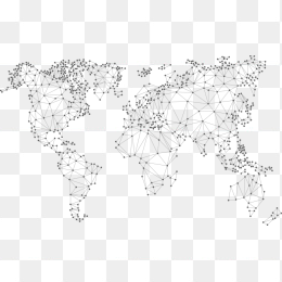 科技线条世界地图