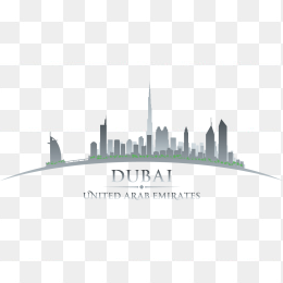 迪拜城市剪影