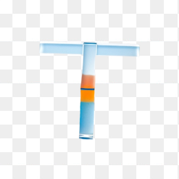 透明英文字母T