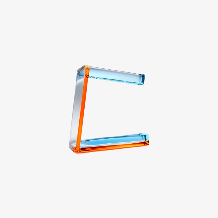 透明英文字母C