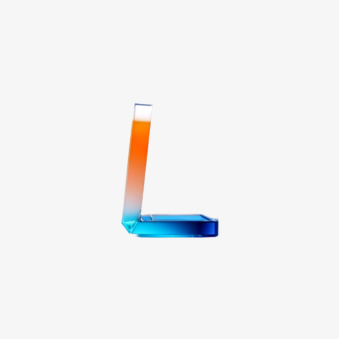 透明英文字母L