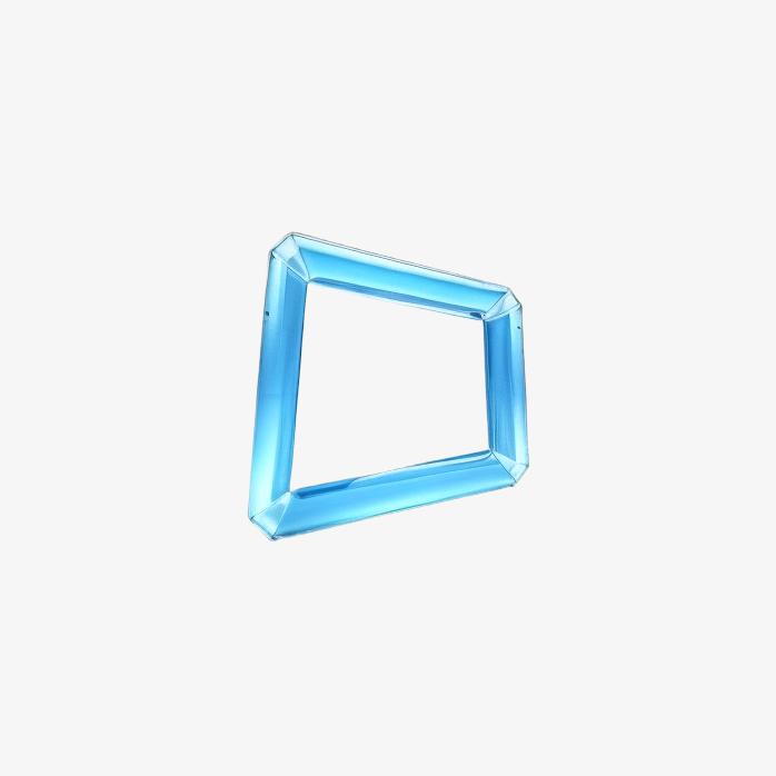 透明英文字母O