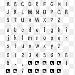 英26个文字母字体