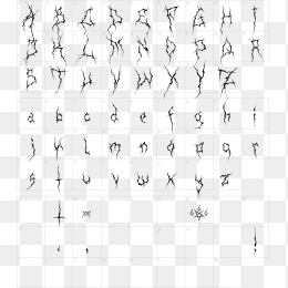 英26个文字母字体