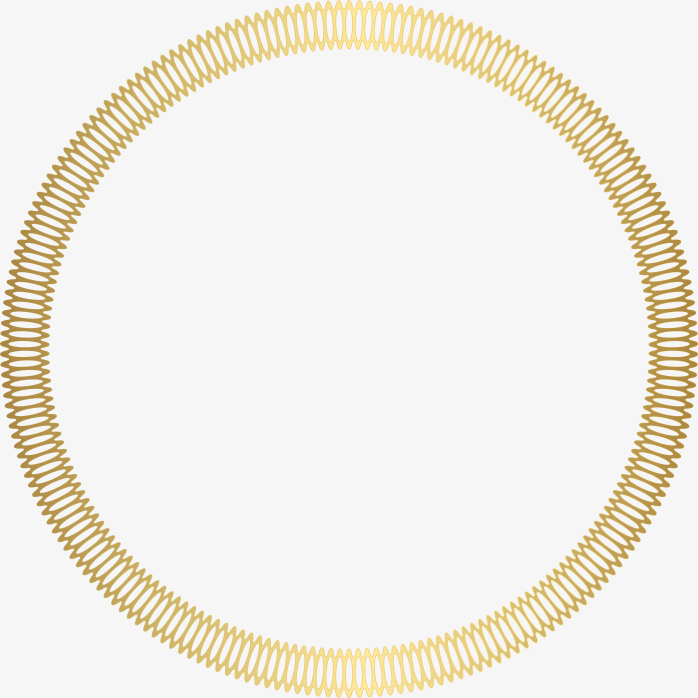 金色圆形边框