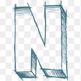 手写字母N