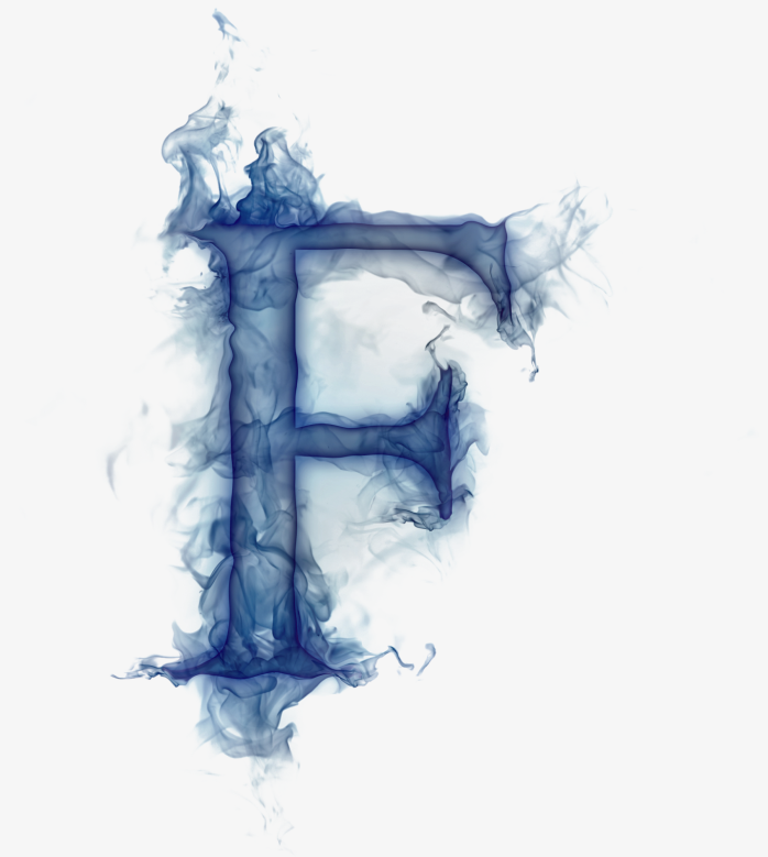 烟雾字母f