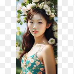 快图网AI绘制美女素材