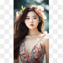 快图网AI绘制美女素材