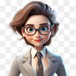 3D渲染商务女士